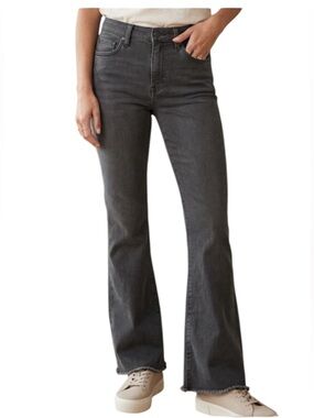 Pistola Low Rise Flare Jeans Gray Frayed Hem 29
HH